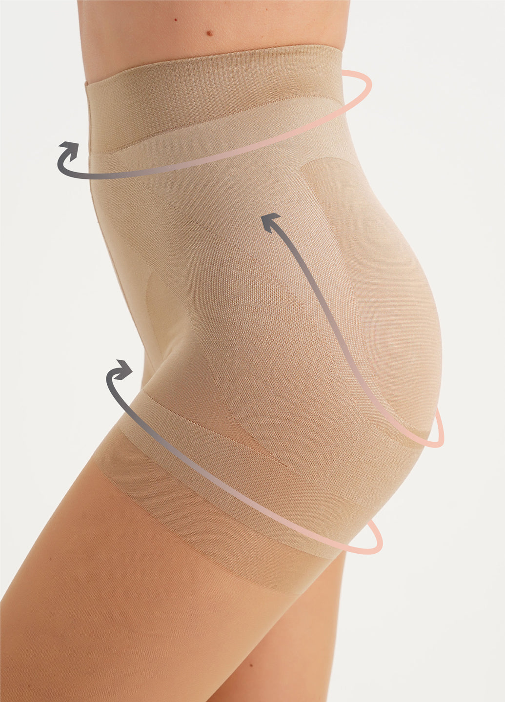 Body Modeling 40 Den Tights With a Shaping Design