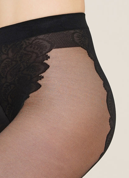 Thin tights with lace briefs Bikini 20 Den